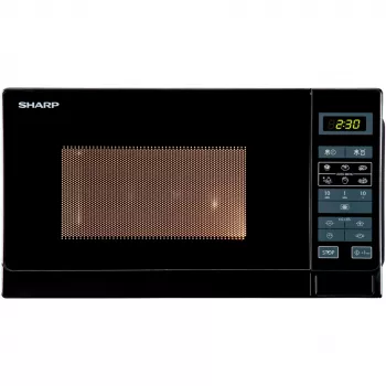 Sharp R-242(BK)W Micro-ondas Solo - 20 Litros - 800 W - Preto