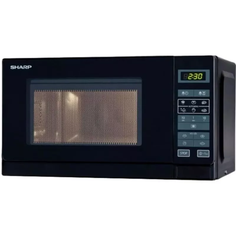 Sharp R-242(BK)W Micro-ondas Solo - 20 Litros - 800 W - Preto
