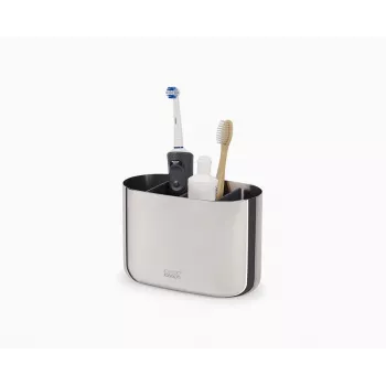 Joseph Joseph EasyStore Luxe Suporte Grande para Escovas de Dentes em Aço Inoxidável