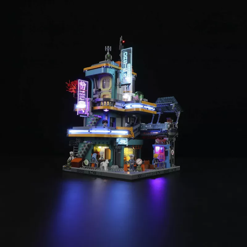 LUMIBRICKS Cyberpunk Neoncity - Apartment Puzzle de 1000 Peças