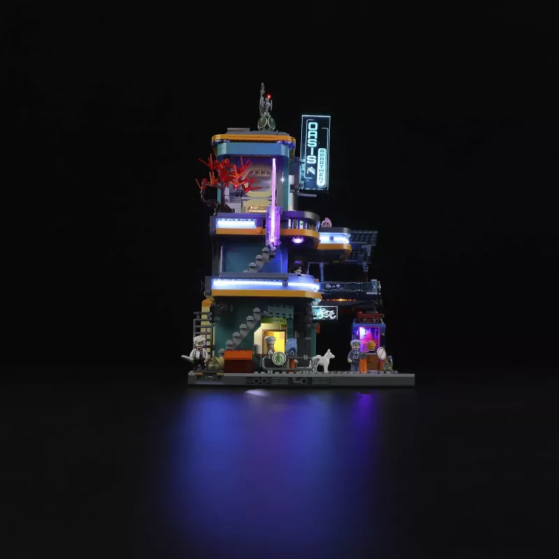 LUMIBRICKS Cyberpunk Neoncity - Apartment Puzzle de 1000 Peças