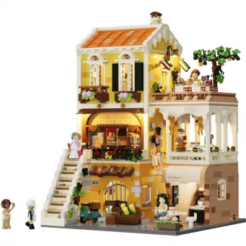 LUMIBRICKS Restaurante Italiano em Estilo Rústico
