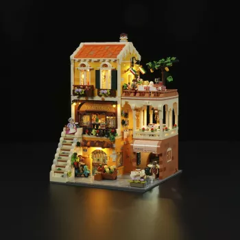 LUMIBRICKS Restaurante Italiano em Estilo Rústico