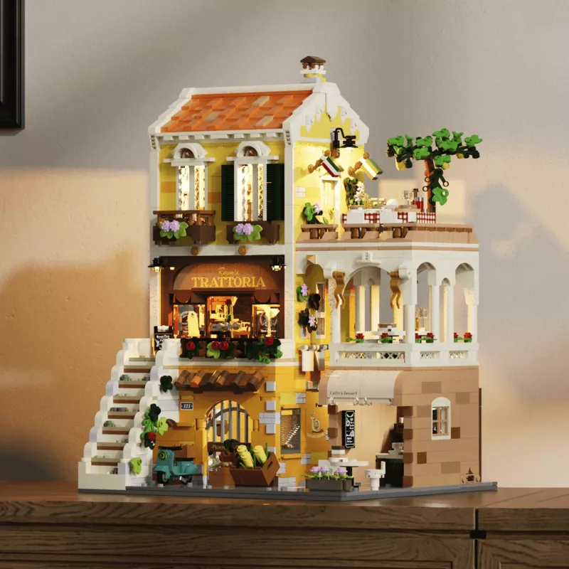 LUMIBRICKS Restaurante Italiano em Estilo Rústico