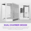 NZXT H6 2026 Caixa de Gaming Mid-Tower Airflow Branca Vidro Temperado