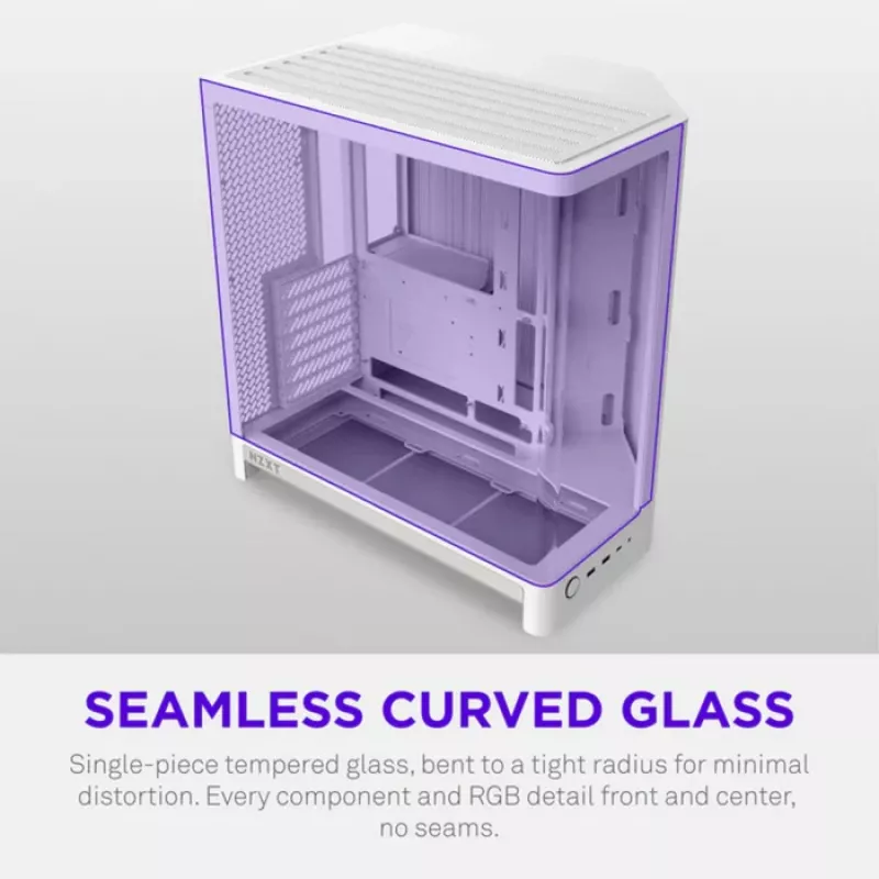 NZXT H6 2026 Caixa de Gaming Mid-Tower Airflow Branca Vidro Temperado