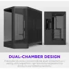 NZXT H6 RGB+ 2026 Caixa de Gaming Mid-Tower Airflow Preta Vidro Temperado