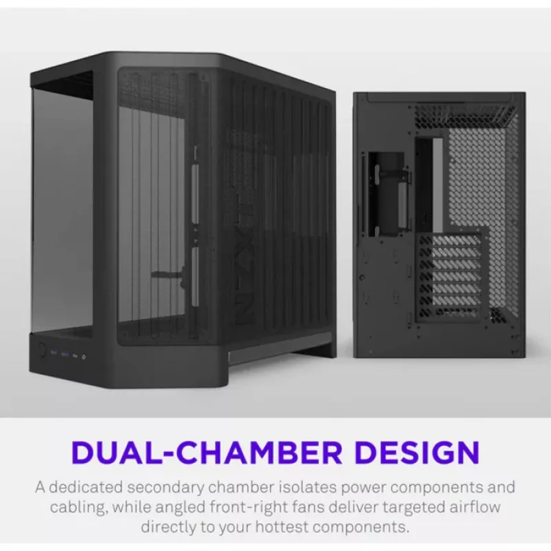 NZXT H6 RGB+ 2026 Caixa de Gaming Mid-Tower Airflow Preta Vidro Temperado