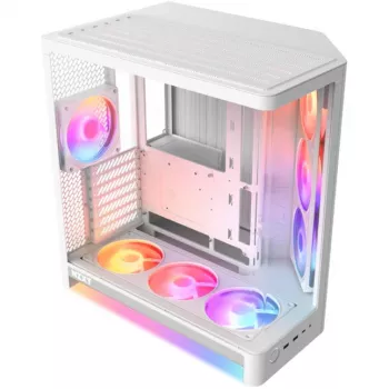 NZXT H6 RGB+ 2026 Caixa de Gaming Mid-Tower Airflow Branca Vidro Temperado
