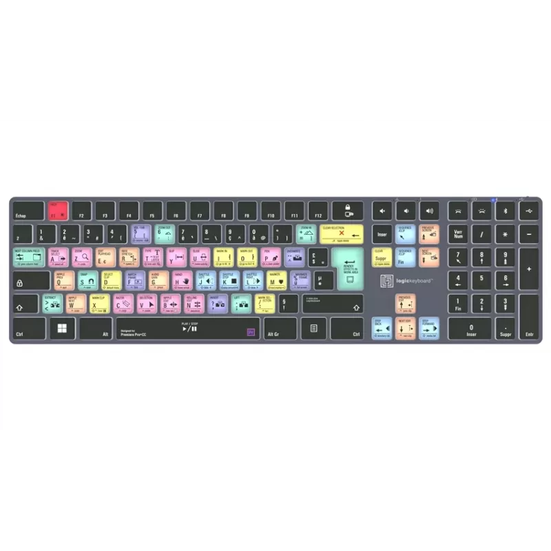 Logickeyboard Adobe Premiere Pro CC Titan Teclado FR PC