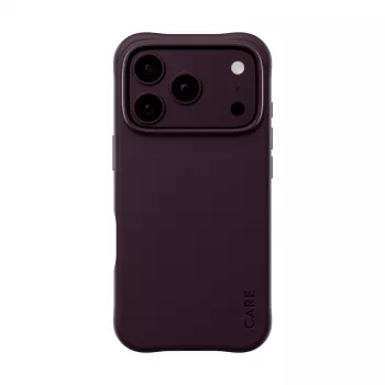 CARE by PanzerGlass Samba Case capa para iPhone 17/18 Pro, Dark Cherry, MagSafe