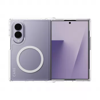 CARE by PanzerGlass Urban Combat Case capa para Samsung Galaxy Z Fold8, transparente com White Qi
