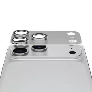 Proteção de lente da câmara PanzerGlass Fender para iPhone 18 Pro Max - prateada