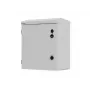 Armário rack de parede/mastro 10 inch IP55 vedado, 420x300x500 mm, cinzento, montado