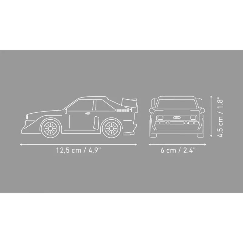 COBI Audi Sport quattro S1 E2 Rally Legend (1985) conjunto de blocos de construção à escala 1:35