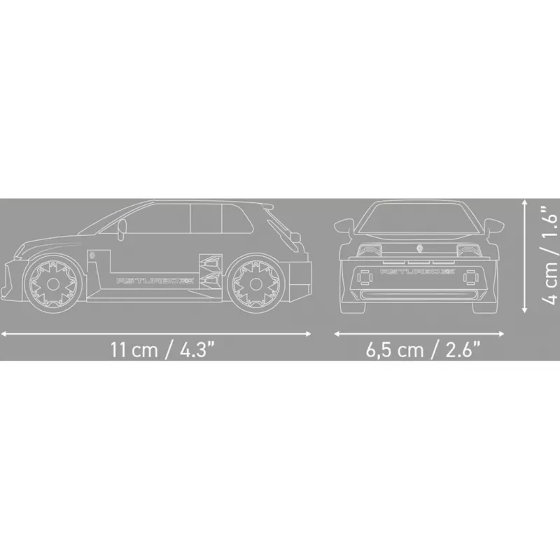 COBI Renault 5 Turbo 3E conjunto de blocos de construção à escala 1:35 (216 peças)