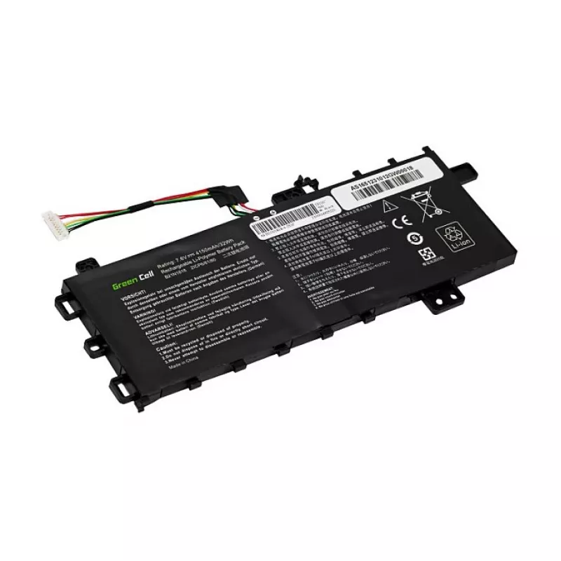 Green Cell AS165 Bateria de Iões de Lítio para Asus VivoBook 15 – 7,7 V 48 Wh 6240 mAh, substitui B21N1818 C21N1818-1