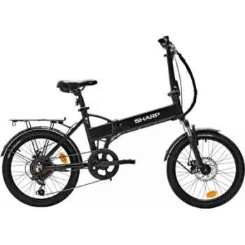 Sharp BK-FD03-EB Bicicleta Elétrica Dobrável 250W 36V 6.4Ah 16 Polegadas Preto