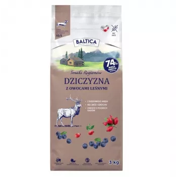 BA5 BALTICA Flavours of Regions Caça com Frutos Silvestres Comida Seca para Raças Pequenas 3kg