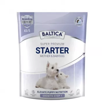 BALTICA Super Premium Comida de Iniciação para Cachorros XS/S 1kg – Comida Seca de Borrego e Arroz para Raças Muito Pequenas e Pequenas
