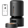 Comedouro automático inteligente PETLIBRO Granary Wi-Fi, 5L, para gatos e cães, controlo por app, 10 refeições/dia, gravação de voz, taça em aço inoxidável, preto