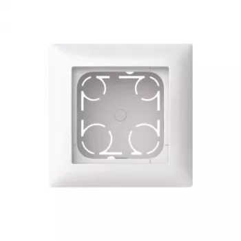 Caixa de superfície Busch-Jaeger Busch-balance SI 1 tomada, formato alto, Studio Branco (RAL 9010), sem halogéneos, IP20