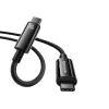 Cabo de carregamento rápido Baseus Tungsten Gold USB-C para USB-C 240W 1m preto