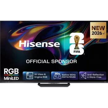 TV Google Hisense 75UR8DS 75 polegadas 4K ULED Mini LED com Dolby Vision IQ, 120Hz, 1008 zonas de local dimming, 60W Dolby Atmos