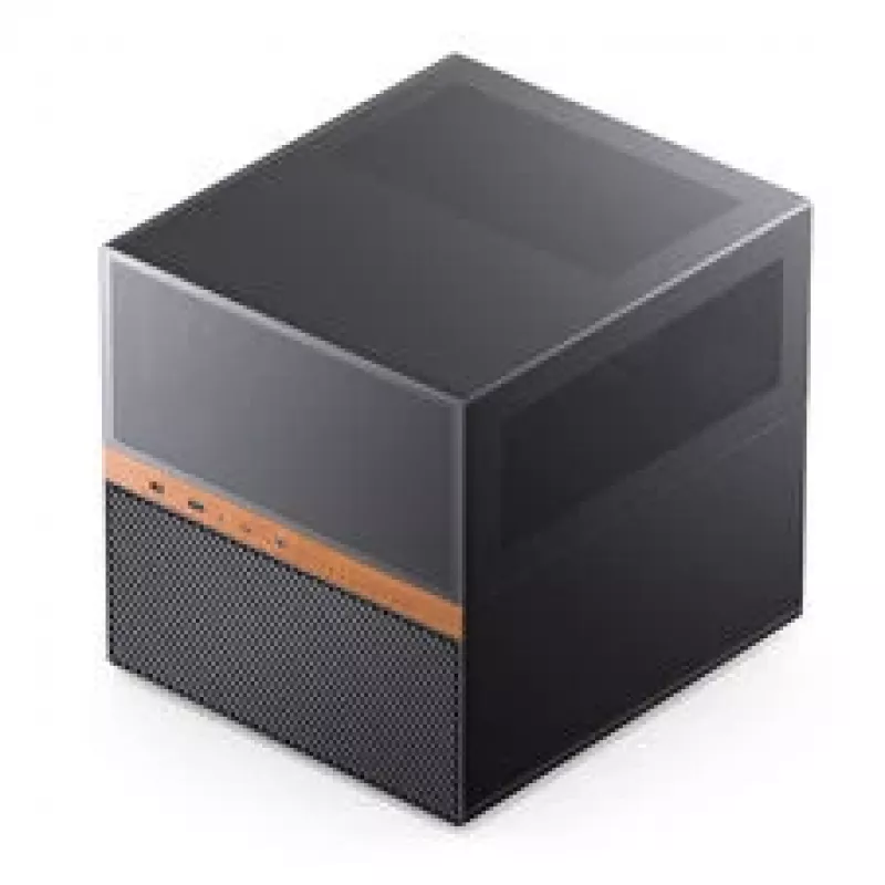 Caixa cubo NAS Jonsbo N6, Micro-ATX, Aço/Mesh, Preto