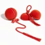 Brinquedo inteligente interativo para animais de estimação Cheerble WICKED BALL DUO2-VINTAGE RED, 2 bolas, carregamento USB-C, resistente a salpicos IP65, 3 modos de jogo, para gatos e cães pequenos