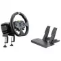 Simulador de corridas MOZA R5 Pro - Base de volante Direct Drive de 5,5 Nm, volante de couro de 11 polegadas, conjunto de 2 pedais