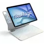 Inateck NeoMagic KB903-11A capa magnética com teclado para iPad Air 11 / iPad Pro 11, QWERTZ, branco leitoso