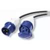 Cabo de extensão de distribuição de energia modular APC IT, 3 condutores, ficha IEC 60309 32A (2P+E) para conector fêmea, 230 V, 6 m (PDX332IEC-600)