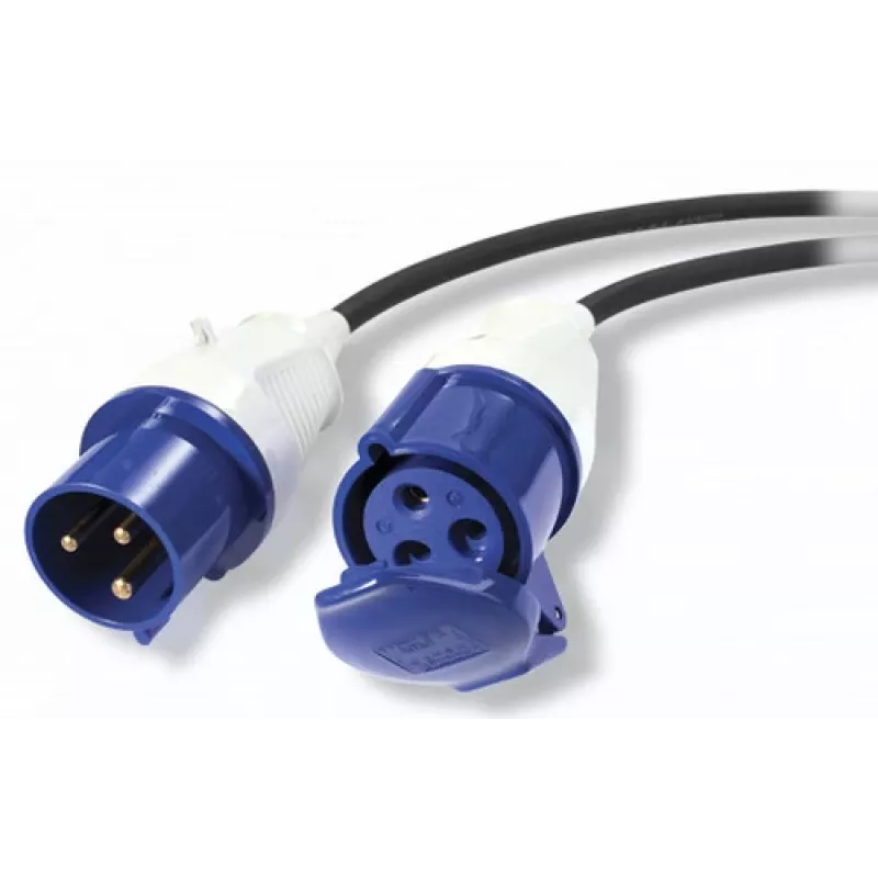 Cabo de extensão de distribuição de energia modular APC IT, 3 condutores, ficha IEC 60309 32A (2P+E) para conector fêmea, 230 V, 6 m (PDX332IEC-600)