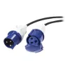 Cabo de extensão de distribuição de energia modular APC IT, 3 condutores, ficha IEC 60309 32A (2P+E) para conector fêmea, 230 V, 6 m (PDX332IEC-600)