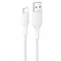 Cabo Belkin BOOSTCHARGE USB-C para USB-A entrançado 2m Branco