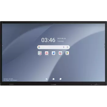 Ecrã interativo ViewSonic ViewBoard IFP7563-1C 75 polegadas 4K UHD - Android 13, toque de 40 pontos, 128GB