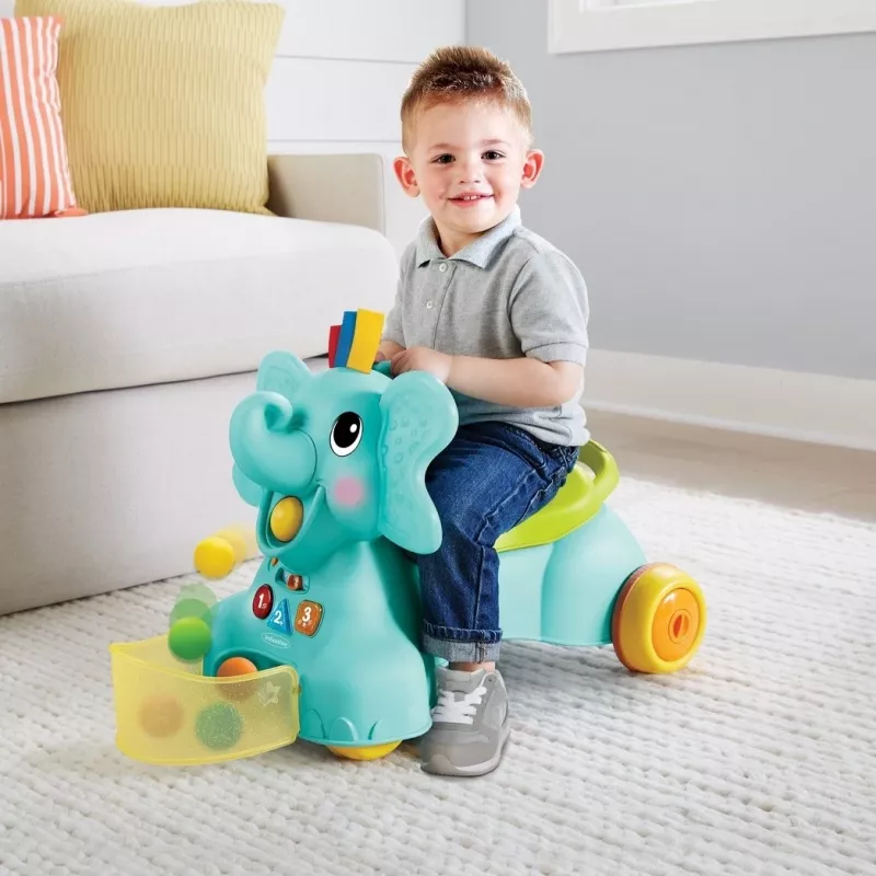 Elefante 3 em 1 para sentar, andar e montar B-KIDS da Infantino