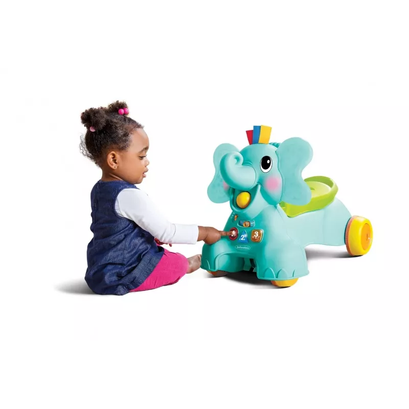 Elefante 3 em 1 para sentar, andar e montar B-KIDS da Infantino
