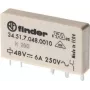 Finder 34.51.7.024.0010 Relé miniatura para PCB 24 V DC 6 A 1 CO SPDT