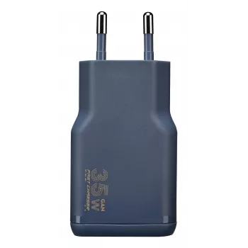 TUCANO ONE POWER KIT Carregador GaN 35W com cabo USB-C 60W índigo