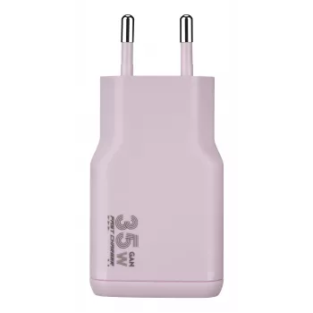 TUCANO ONE POWER KIT Carregador GaN 35W com cabo USB-C 60W rosa