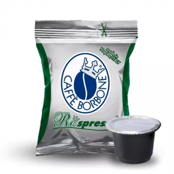 Caffè Borbone Respresso Cápsulas de café descafeinado, compatíveis com Nespresso, 50 unid., 5 g cada