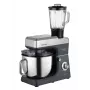 Robot de cozinha planetária CONCEPT RM6000 1900W Taça de aço inoxidável 6,5L, 8 velocidades + Pulse, Prateado/Preto