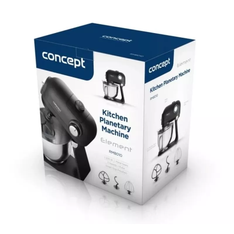 Robot de cozinha planetária Concept RM8010 1200 W 5,5 L Branco/Prateado