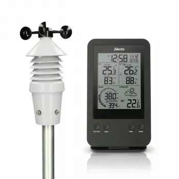Estação meteorológica profissional Alecto WS-3400 com sensor 5 em 1 sem fios