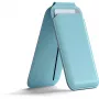 Carteira magnética com suporte Satechi para MagSafe - azul-claro