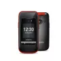 Emporia ONE V200i Preto/Vermelho (2025) – Telemóvel para seniores com botão SOS, base de carregamento e teclas grandes iluminadas