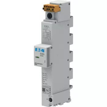 Eaton SPZT123-300/3+NPE-S Tipo 2 Descargador de sobretensão para barramento de 40mm, 3+NPE, 300V, 20kA/40kA