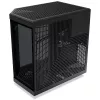 Caixa HYTE Y70 Touch Black Mid Tower com vidro temperado panorâmico e ecrã tátil de 14,1 polegadas, ATX/E-ATX, suporte vertical para GPU